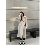 今季マストバイ 　おしゃれ　厚手 長袖   デザイン感   韓国風  ニット トレンチコート