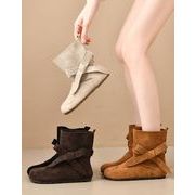 秋冬シューズ  ブーツ ショートブーツ あったかい フラット お出かけ