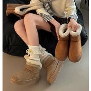 秋冬シューズ  ブーツ ショートブーツ  厚底  裏起毛 あったかい お出かけ 靴