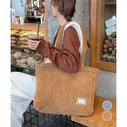 【日本倉庫即納】 トートバッグ 両面 もこもこ 大容量