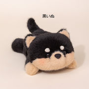 黒いぬ ぬいぐるみ手首クッション（リストレスト） 約17cm