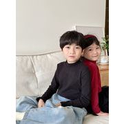 激安 【2025秋冬新品】韓国風子供服  キッズ服  無地 長袖 インナー  Tシャツ  80m-140cm  12色