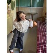 【2025秋冬新品】韓国風子供服 女の子  長袖 シャツ &ズボン 分けて販売  80m-130cm