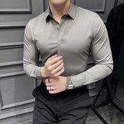 メンズシャツ ビジネスTシャツ メンズTシャツ 紳士服 Tシャツフォーマル ファッションTシャツ 長袖Tシャツ