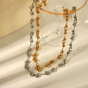 ネックレス　サージカルステンレス 幾何モチーフネックレス アクセサリー 18K ネックレス★超新作2025