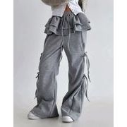 秋冬ボトムス ズボン パンツ フレア スウェットパンツ  レイヤード