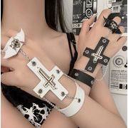 ファッション小物　ブレスレット＆リング 髑髏  指輪　十字架バングル　パンク風　アクセサリー