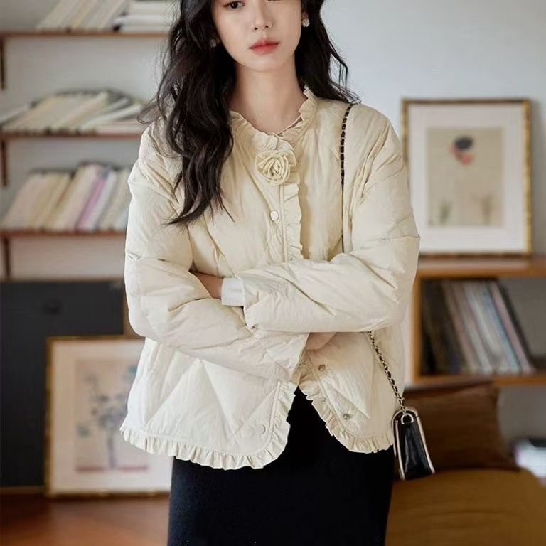 初回送料無料　ゆるい薄い綿入れジャケット　レディースファション商品　カジュアルコート　人気コート