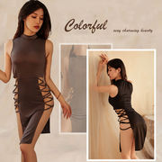 【即日発送】サイド編み上げ ボディコンワンピース セクシーランジェリー【8229】