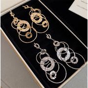 この価格なら満足です INSスタイル ラグジュアリー調に満ちる結び目丸カフスフリンジピアス ロングサイズ