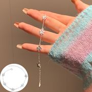 フラワーステーションブレスレット お花 小花 リング S925 シルバーアクセサリー アレルギー対応