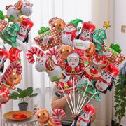 雑貨 お祝い  クリスマスグッズ 飾り物 風船 棒付き バルーン お祝い