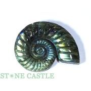 ☆一点物☆【彫刻置物】アンモナイト ラブラドライト (EX) No.42