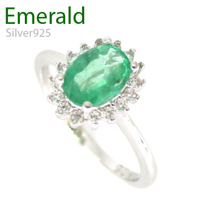 CSs【鑑別付】 1-2511-11018 MER Silver925 シルバー リング エメラルド N-1101 | 卸売・ 問屋・仕入れの ...