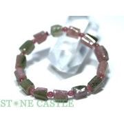 ☆一点物☆【ブレスレット】ウォーターメロントルマリン 筒型 No.09