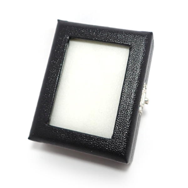 ≪定番！ロングセラー≫【高級感アップ　合成皮革のルースケース】  黒・ブラック  7.5x6cm