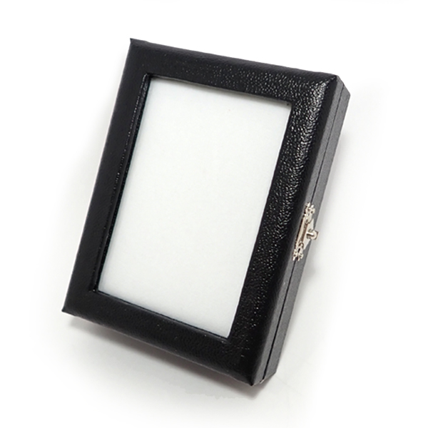 ≪定番！ロングセラー≫【高級感アップ　合成皮革のルースケース】  黒・ブラック  10x7.5cm