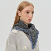 ウールマフラー　40*110cm　シンプル　三角　ヘッドスカーフ　韓国ファッション