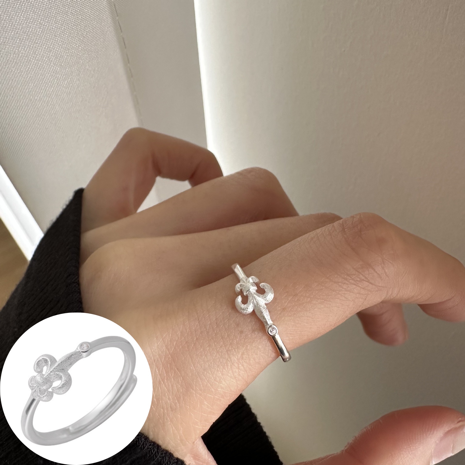 個性的シルバー指輪 シルバーアクセサリー S925 アレルギー対応 調整可能 おしゃれ 上品