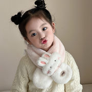 子供マフラー　キッズマフラー　ぬいぐるみ付き　ふわふわ　可愛い　韓国キッズマフラー