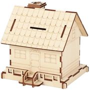 木製ハウス貯金箱クラフトキット