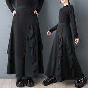 初回送料無料　フェイク２枚　スカート風パンツ　レーディスファション商品　個性的ズボン　パンツ