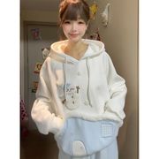 【予約226862】大きいサイズ秋冬新作 韓国風 レディース ファッション  カジュアル   パーカーLL-4L裏起毛