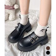 【日本倉庫即納】 厚底ローファー 美脚 レディース 韓国風