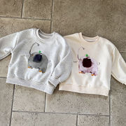 2026春秋新品　QM　子供服　スウェット　トレーナー　トップス　80-150cm　2色