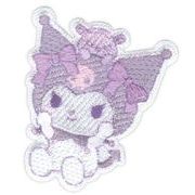 【新入学ワッペン】サンリオキャラクターズ「クロミ」ふわふわぬいぐるみハグワッペン SCW601-SCW83