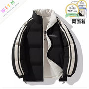 2025秋冬新作 両面着 中綿コート 防寒着 ダウンコート 綿入れ 厚手 メンズコート おしゃれ 上品