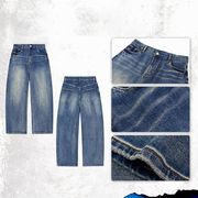 メンズファッション デニム パンツ 男女兼用 ストリート系 ボトムス 秋冬 2025新作★