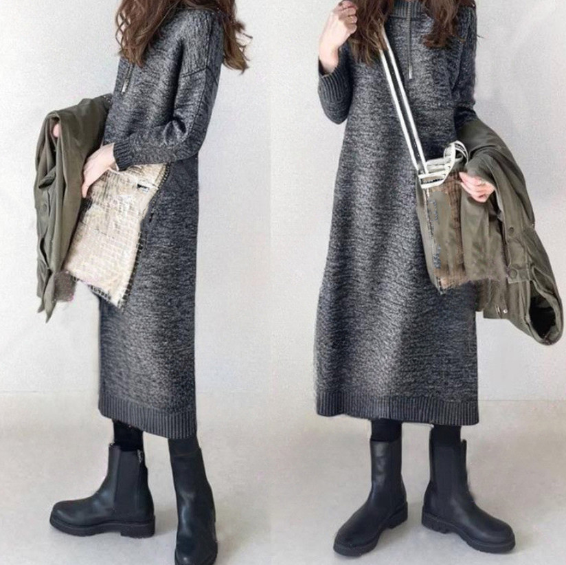ワンピース レディース 秋冬 ニットワンピース ロング丈 ニット ニットワンピ 大きいサイズ セーターワンピ