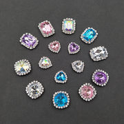 アクリル ビジュー パーツ 爪付き アクセサリーパーツ ハンドメイド クラフト 手芸 手作り 貼り付けパーツ