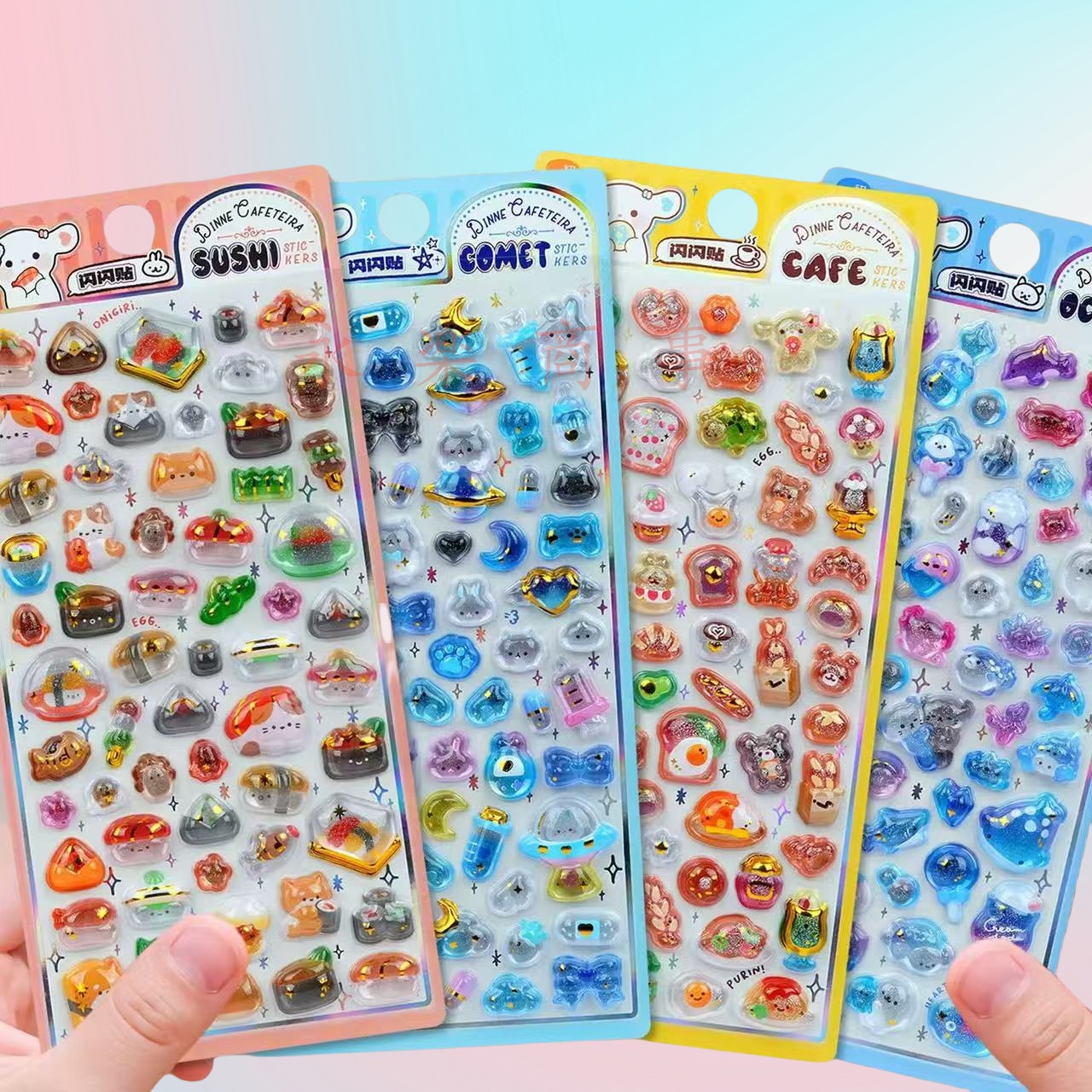 DIY手作り  粘着シール 3D柔らかいPVC製  シール デコレーション 女の子向け ステッカー