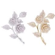 ローズブローチキュービックジルコンブローチ06709