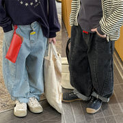2026春新作　キッズ　ゆったり　ジーパン　カジュアル　デニムパンツ　可愛い　子供服　ハーレムパンツ