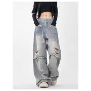 【予約226910】大きいサイズ春秋新作 韓国 カレッジ風 新しいデザイン カジュアル デニム パンツ S ~4L