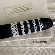 指輪　レディース　韓国ファッション　デザイン　ins　リボン