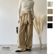 【2026新作 予約】合繊ツイルスタンドウエスト巻きジャガーPT