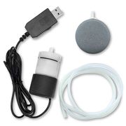 水槽 用 エアレーション ーVer2ー エアーストーン 丸型 USB エアー 調節可能 電動 空気 酸素
