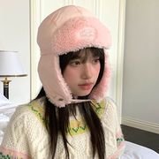 もこもこパイロットハット    耳あてハット　韓国ファッション