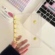 雑貨 文具 A7サイズ クリアシール帳 バインダー シール収納 シール帳 台紙 剥離紙 中ページなし