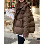 【日本倉庫即納】 ダウンジャケットフード付きダウン風コート