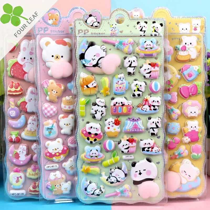 人気新品 3Dシール 手帳用・創意ステッカー DIY手作 格安 立体キャラクターシール 粘着シール 贈り物