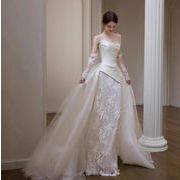 結婚式・司会者用ワンピース・花嫁ウェディングドレス・パーティードレス・披露宴/写真撮影  ロングドレス