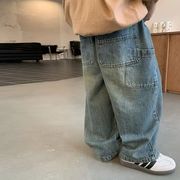 2026春新作　子供服　韓国風　デニムパンツ　キッズ　男の子　ロングパンツ　ジーンズ　90～150CM　DC