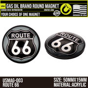 アメリカンなラウンドマグネット！　ガス　オイル系ブランド　アメリカン雑貨　ガレージ　レトロ雑貨