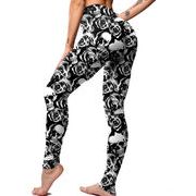 2026春秋新作 ボトムス 女 レディース プリント スキニー レギンス 九分丈パンツ