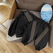 2026春※セットアップ ボーダー スポーツ ジップアップ アウター 2点セット 男の子